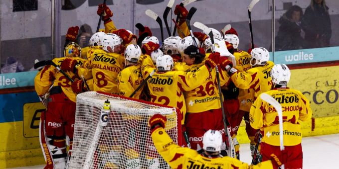 Die SCL Tigers jubeln über den Einzug in die Playoffs. SCL Tigers