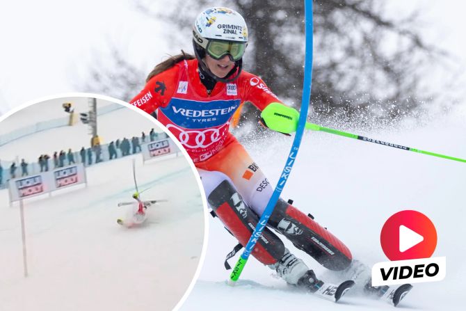 Camille Rast Slalom Sestriere