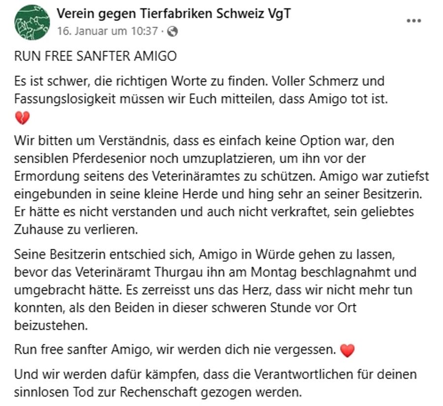 Verein gegen Tierfabriken Schweiz