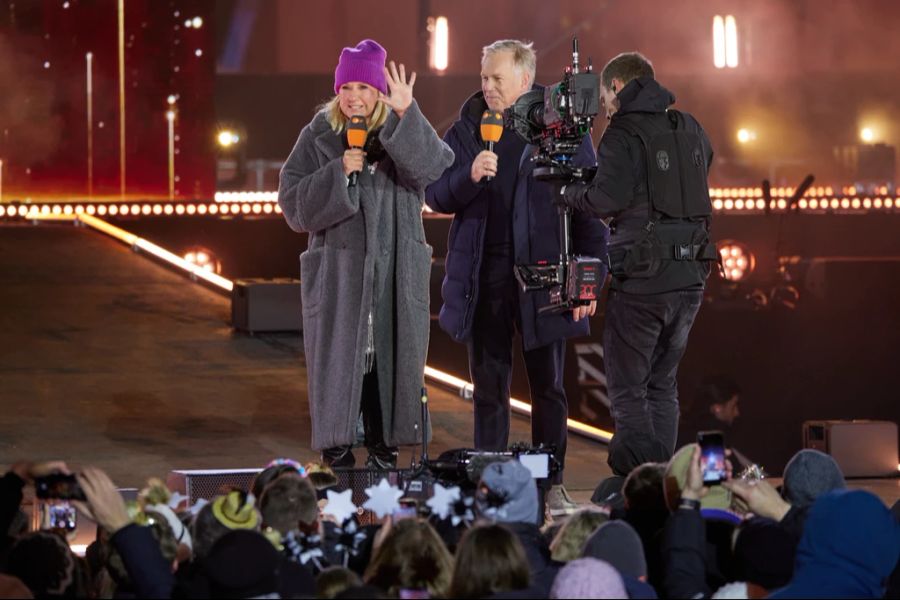 Andrea Kiewel und Johannes B. Kerner führten durch die grosse Open-Air-Show.