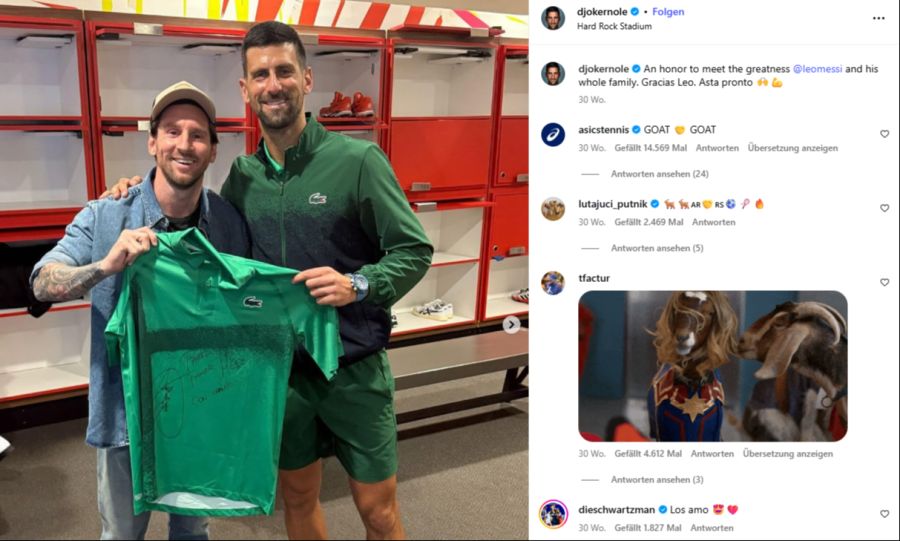 Lionel Messi Novak Djokovic