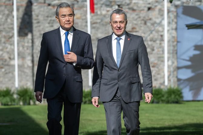 Chinese Foreign Affairs Minister Wang Yi visits Switzerland