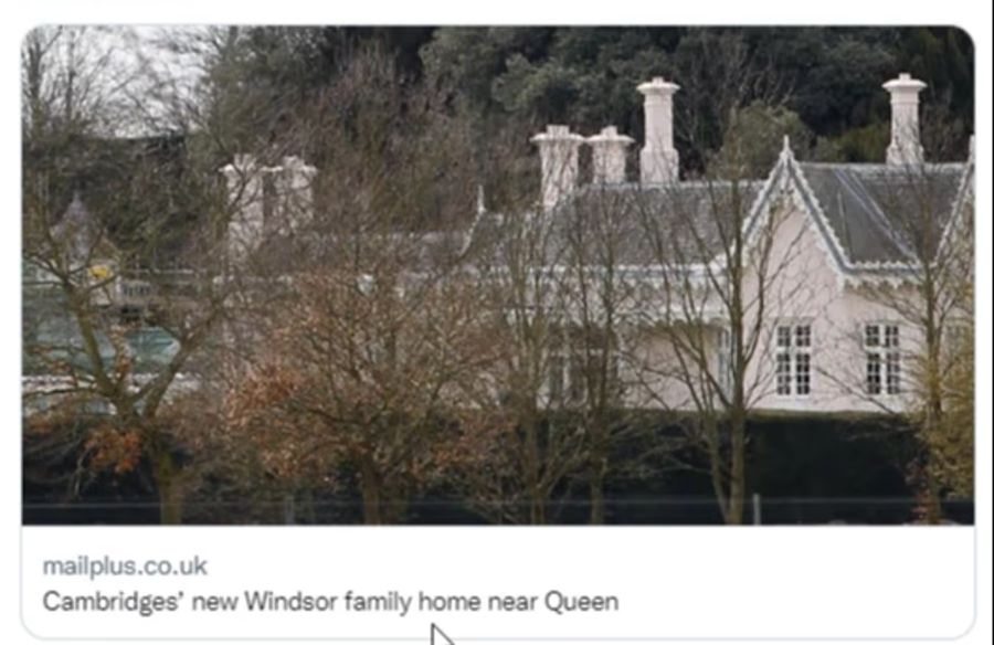 Seit 2022 bewohnten Kate und William mit ihren Kindern das Adelaide Cottage.