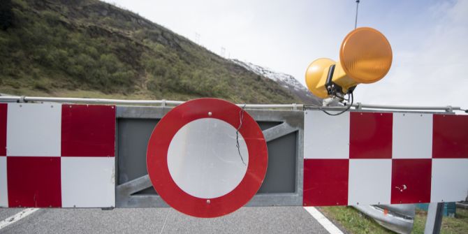 Alpenpass Sperrung