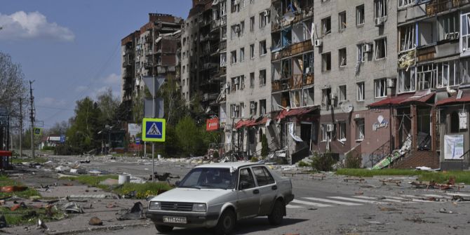 Pokrowsk Ukraine Zerstörung Auto