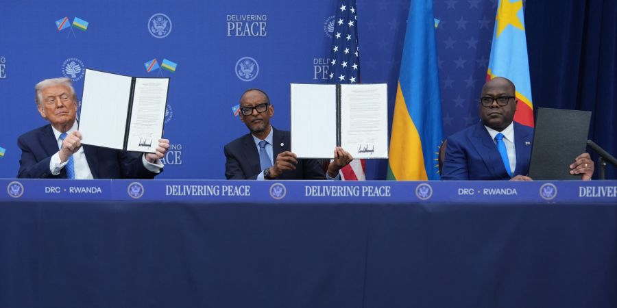 Donald Trump,Paul Kagame,Felix-Antoine Tshisekedi