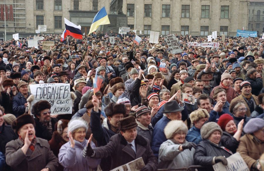 Lawrow Jelzin UDSSR Moskau