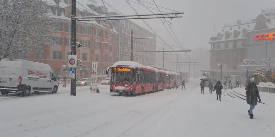 Schneechaos Bern