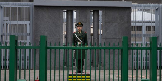 Soldat Botschaft Japan Peking