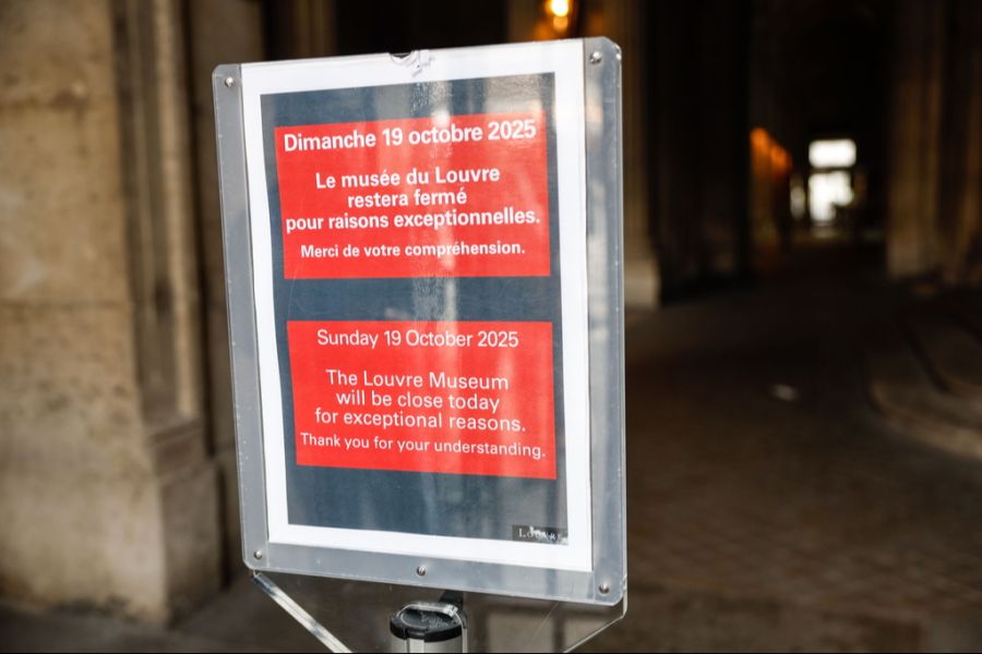 Das Louvre bleibt nach dem Einbruch geschlossen.