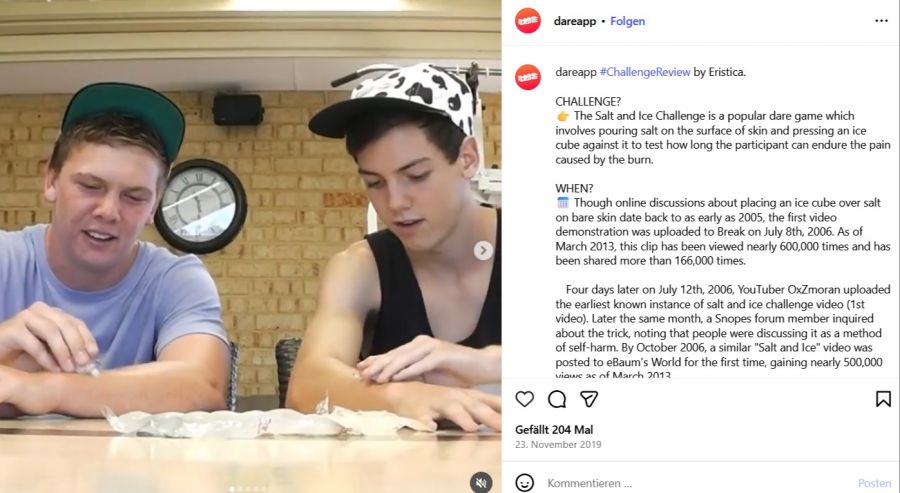 salt and ice challenge