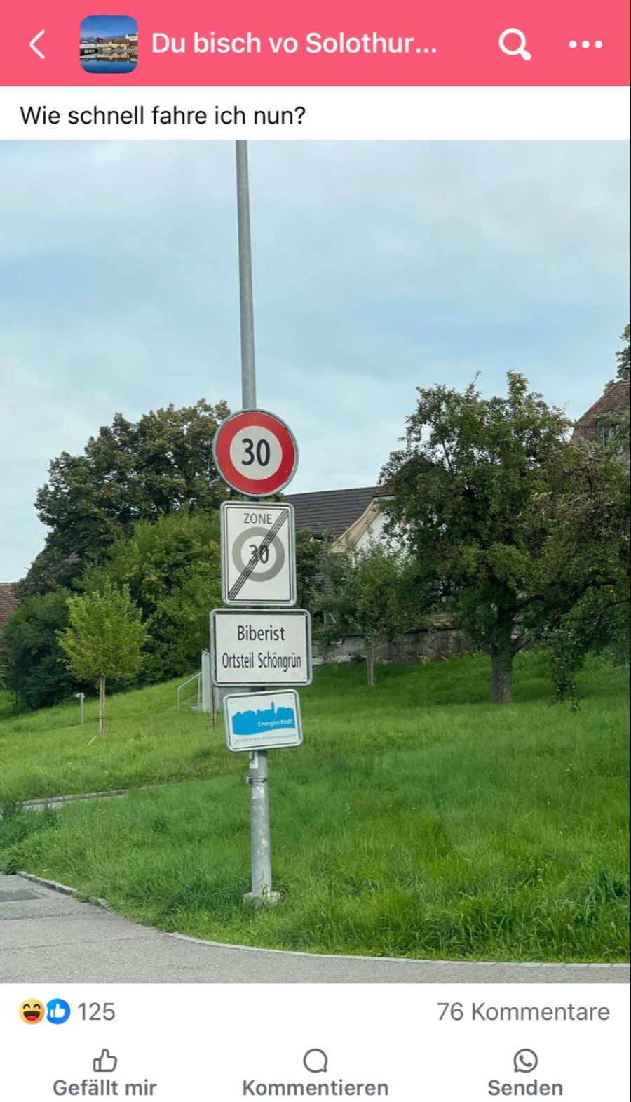 Nicht nur auf Facebook, auch bei der Gemeinde haben sich bereits verwirrte Bürgerinnen und Bürger wegen dieser Schilder gemeldet.