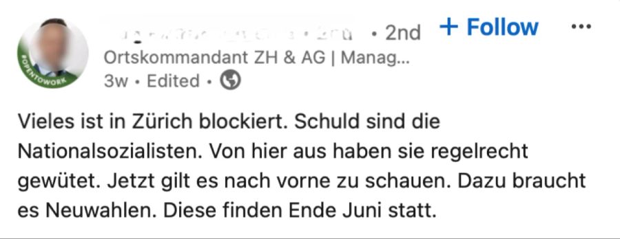 Er ist wohl geistig verwirrt. Es gilt aber die Unschuldsvermutung.