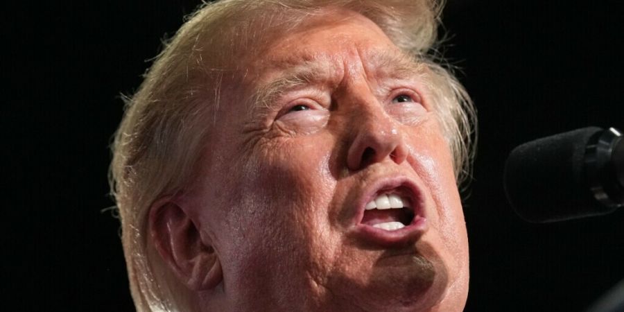US-Präsident Donald Trump hält im Myrtle Beach Convention Center in Myrtle Beach, South Carolina, eine Rede. Foto: Jacquelyn Martin/AP/dpa