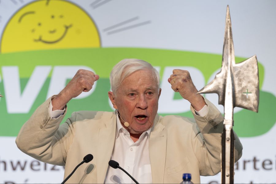 Die SVP, hier Christoph Blocher, hat die Stimmen der Wütenden schon früh abgegrast.