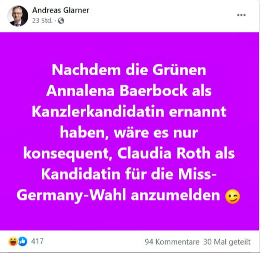 Auch ihm brachte die Aussage damals einen Shitstorm ein. Viele kritisierten den Post als frauenfeindlich.