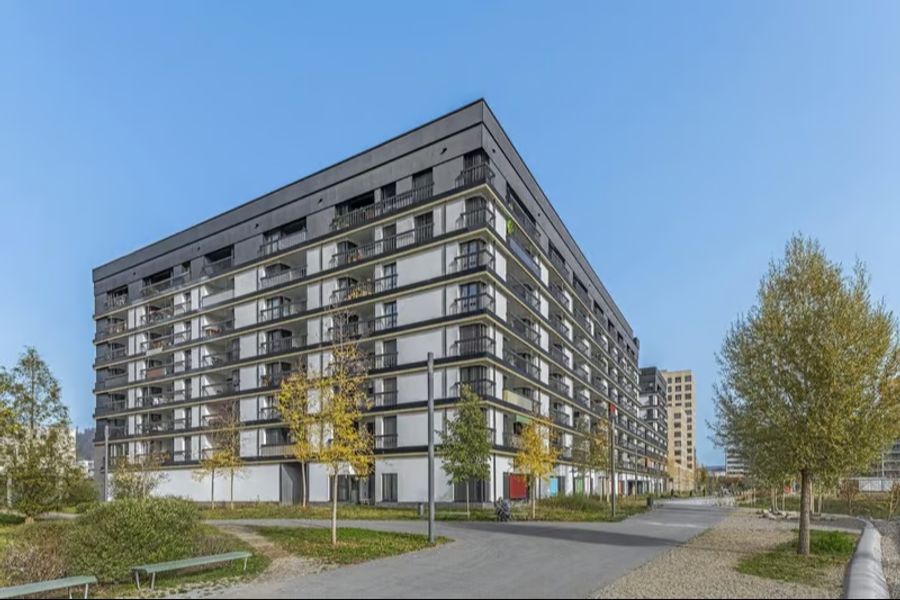 Der Pool des Mietshauses in Schlieren befindet sich auf dem Dach.