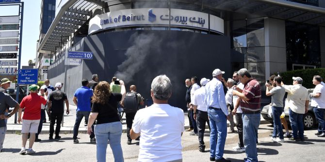 Libanon Demonstranten