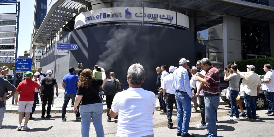 Libanon Demonstranten