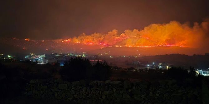 Waldbrand Paros