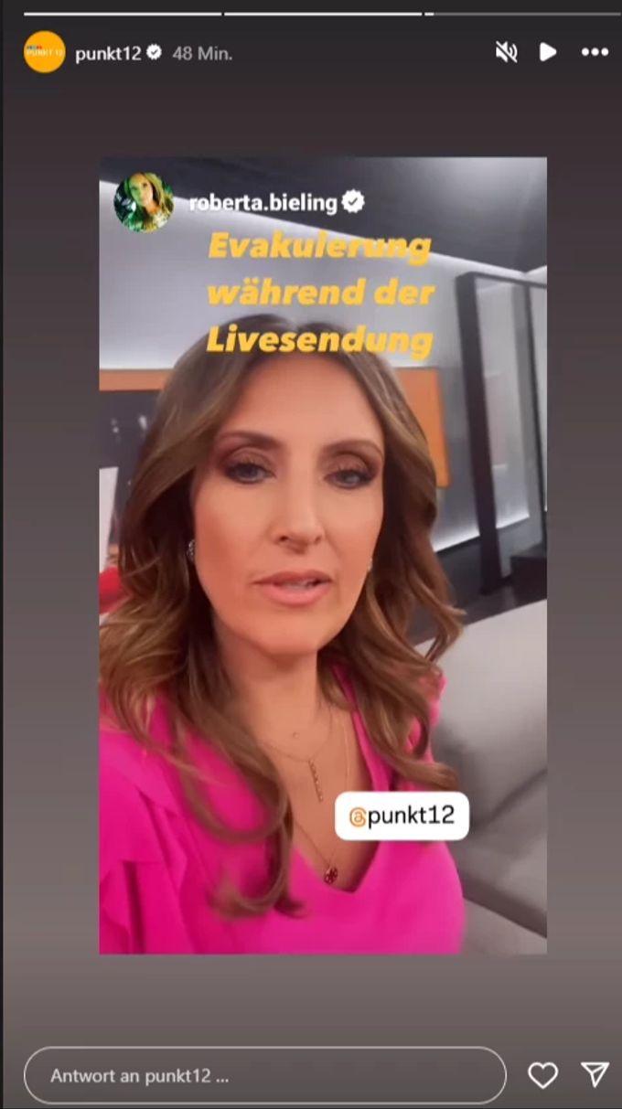 Moderatorin Roberta Bieling (49) informiert auf Instagram, dass das Studio nun nach draussen verlegt wird. RTL