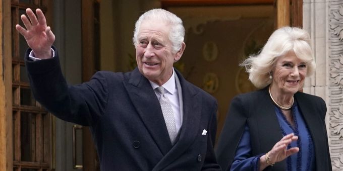 King Charles mit seiner Gattin Queen Camilla. King Charles