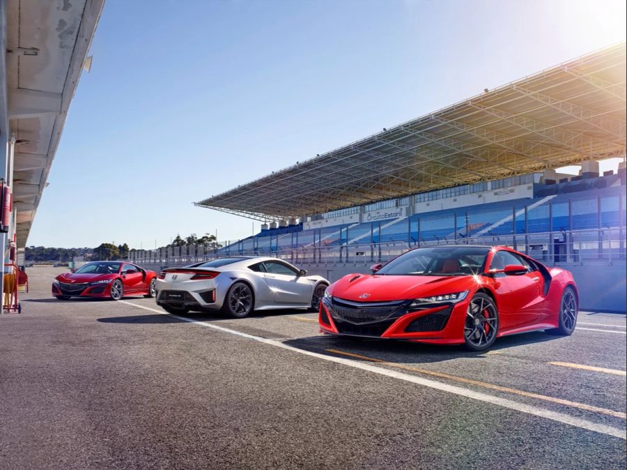 Der Honda NSX garantiert dem Fahrer Spass beim Track-Day.