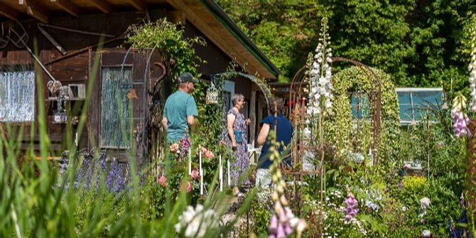 Garten Menschen Pflanzen
