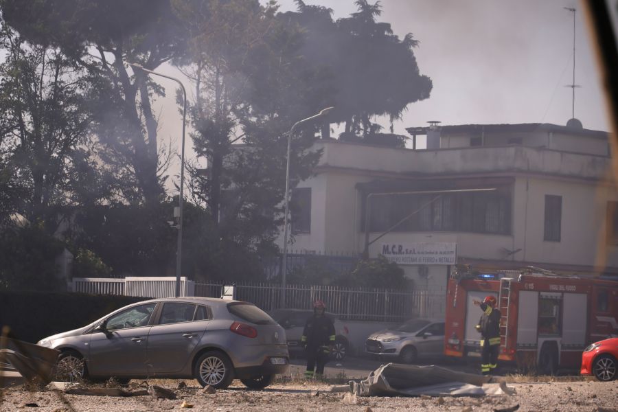 Die Detonation hat in der Umgebung grosse Schäden angerichtet.