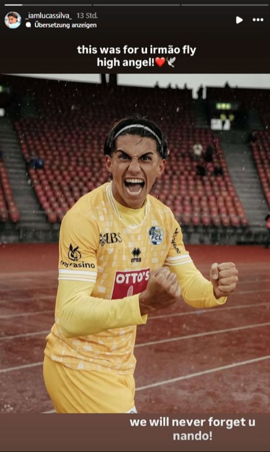 Lucas Ferreira trauert um seinen Kumpel.