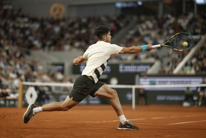 Carlos Alcaraz im Halbfinal der French Open. Carlos Alcaraz French open
