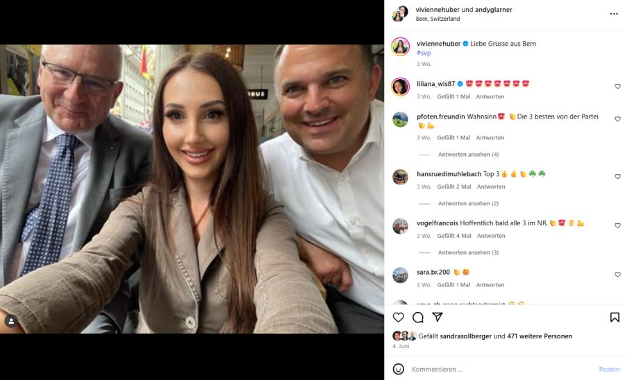 Die 24-Jährige ist für die SVP-Aargau aktiv.