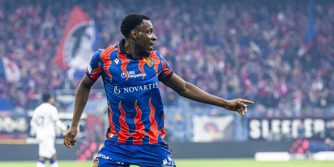 Philip Otele jubelt auch in Zukunft im Dress des FC Basel. FC Basel