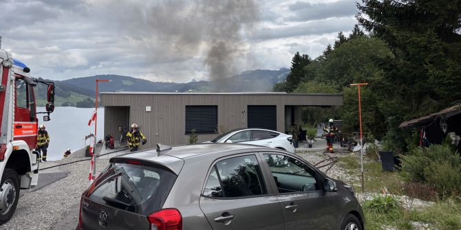 Brand in Einsiedeln