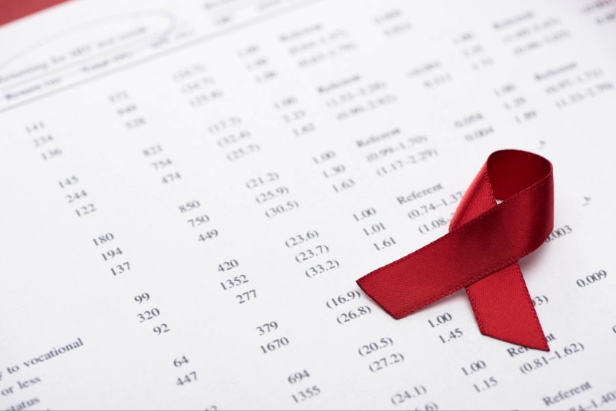 Dokument Zahlen Aids-Schleife