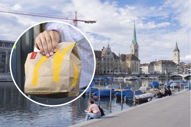 Zürich McDonalds Menü
