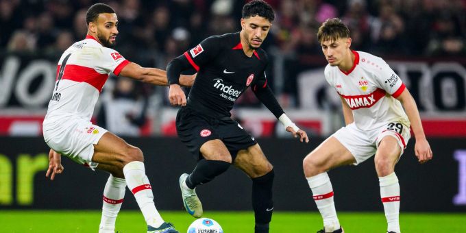 Omar Marmoush glänzte erneut. Bundesliga Fussball Frankfurt Stuttgart