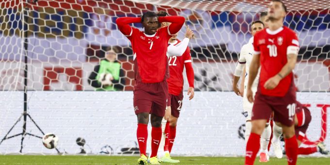 Breel Embolo von der Schweizer Nati im Spiel gegen Serbien. Schweizer Nati