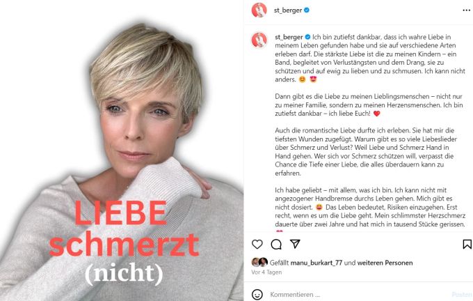 Stéphanie Berger schreibt über ihren Herzschmerz. stéphanie berger