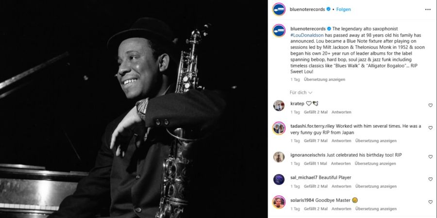 Lou Donaldson Label Insta