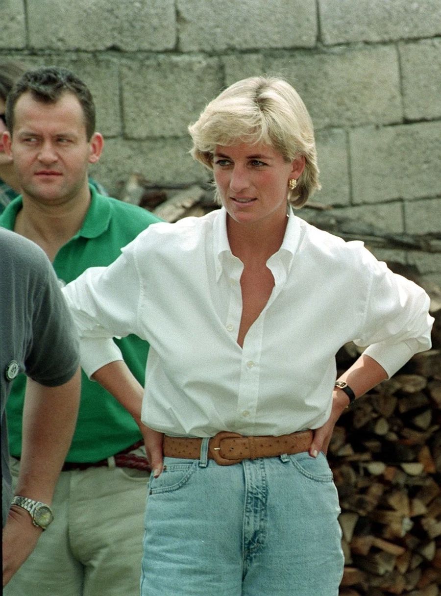 Prinzessin Diana 1997 in Bosnien.