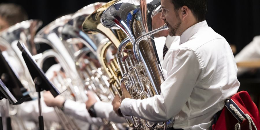 Der Musikverein Harmonie Schlieren im Kongresshaus Biel.