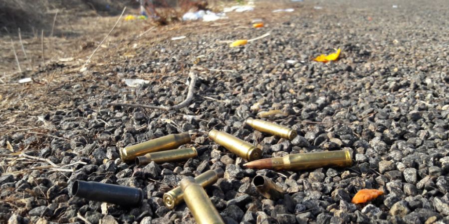 ARCHIV - Patronen und Hülsen liegen am 01.07.2017 auf dem Boden in Villa Union (Sinaloa, Mexiko). Foto: Mario Rivera Alvarado/AP/dpa