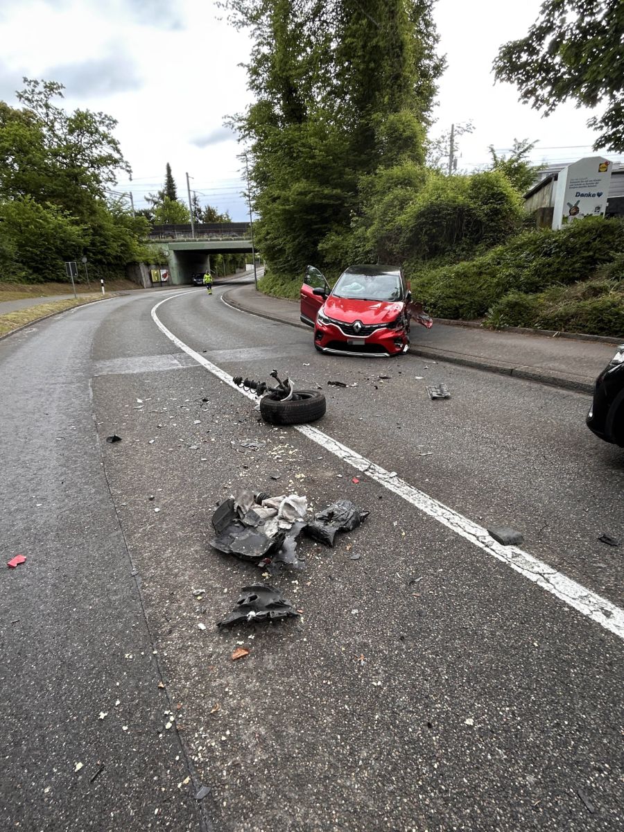 An den Fahrzeugen entstand beim Unfall Sachschaden.