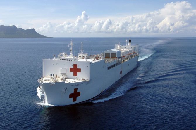 grönland lazarettschiff USNS Mercy
