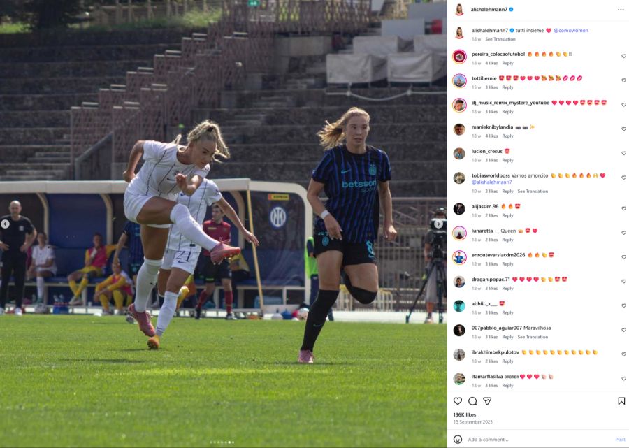 Alisha Lehmann FC Como