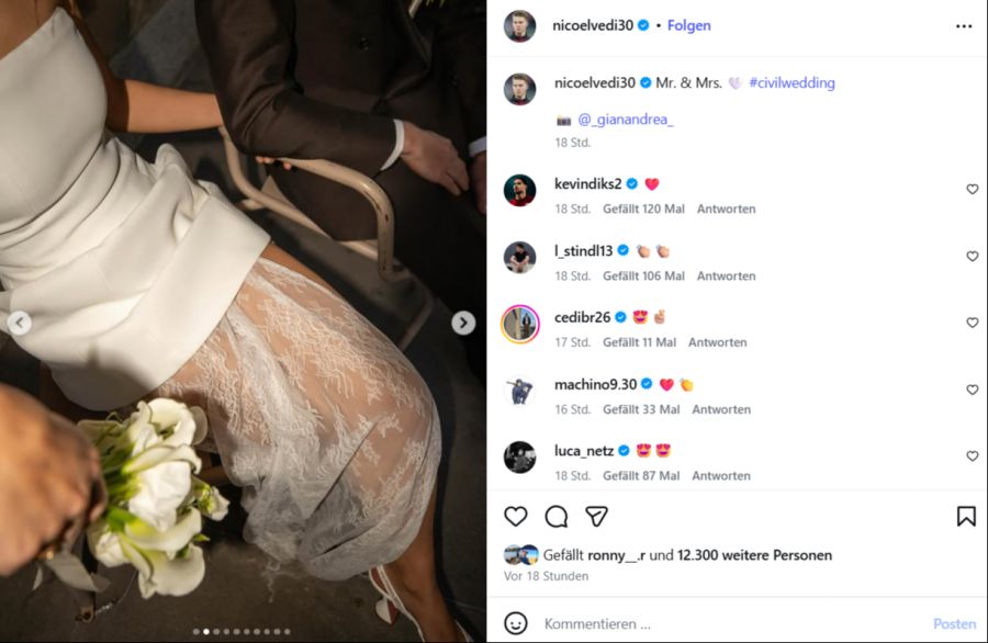 Die beiden haben sich kürzlich das Ja-Wort gegeben.