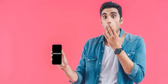 Samsung, Smartphone, Mann