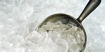 Nahaufnahme Crushed Ice