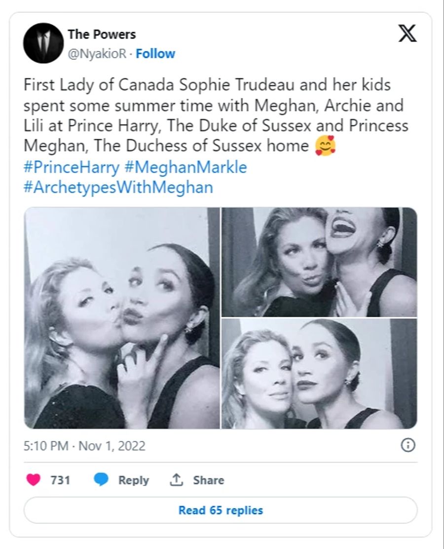 Meghan Markle Sophie Trudeau